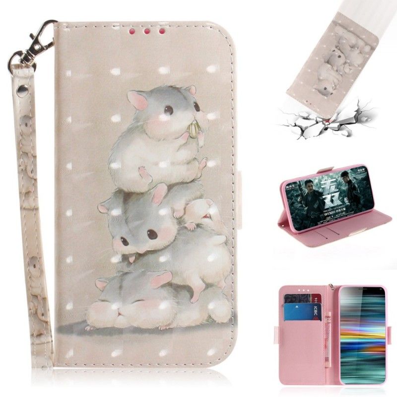 Flip Cover Sony Xperia 10 Mobilcover G-Streng Hamstere
