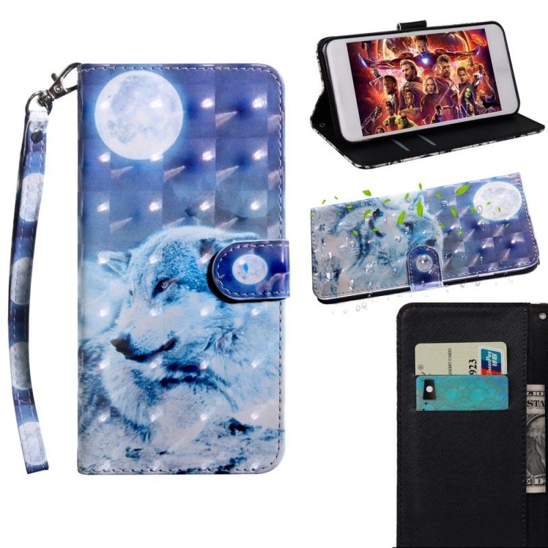 Flip Cover Sony Xperia 10 Mobilcover Måneskin Ulv