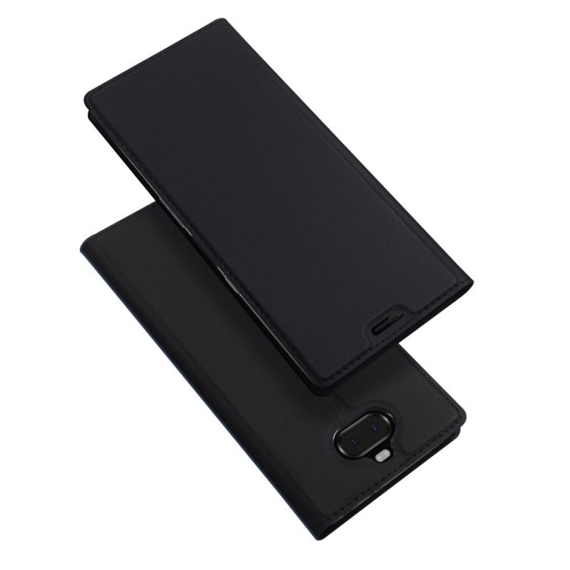 Læder Cover Sony Xperia 10 Navyblå Førsteklasses Serie Beskyttelse