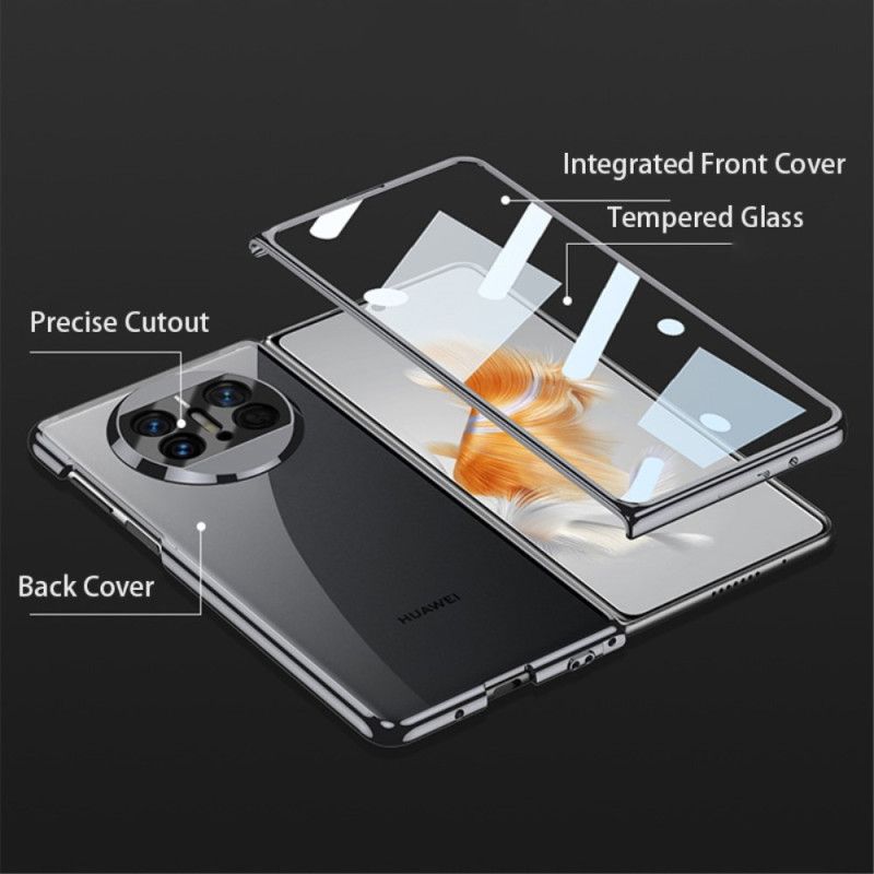 Cover Huawei Mate X3 Telefon Etui Transparent Med Gkk-glasbeskytter