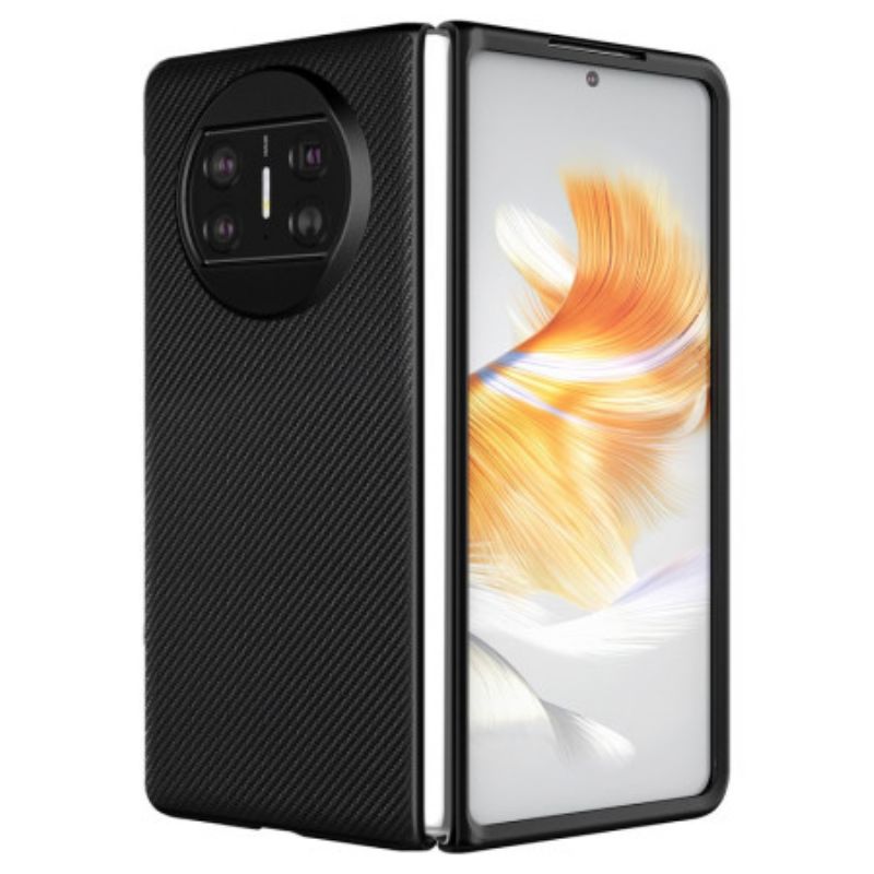 Cover Huawei Mate X3 Telefon Etui Vævet Læderstil