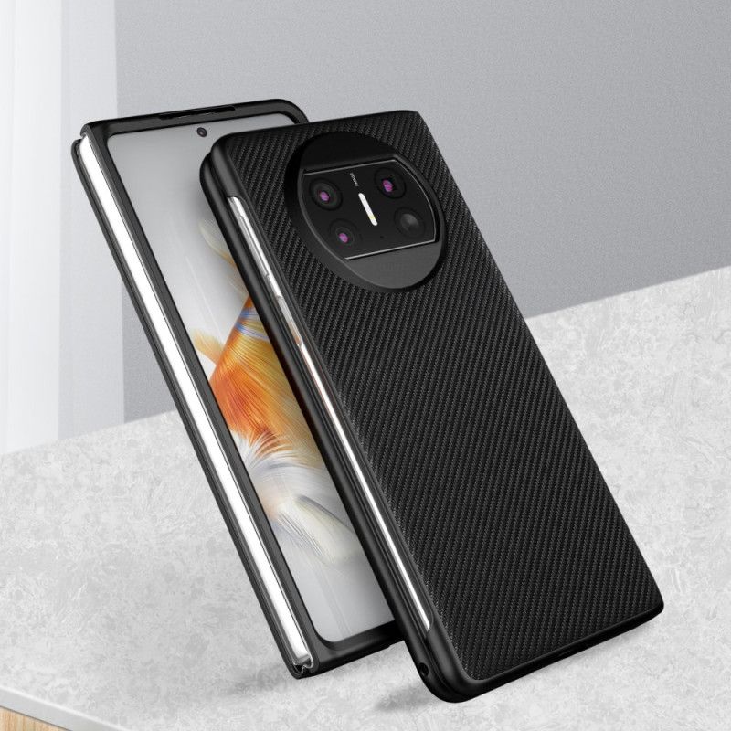 Cover Huawei Mate X3 Telefon Etui Vævet Læderstil