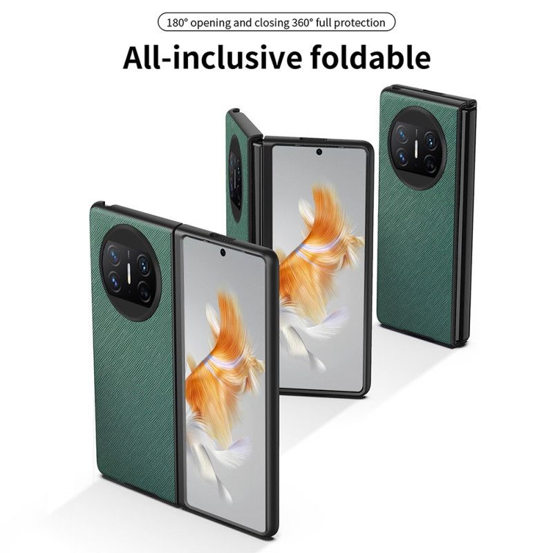 Cover Huawei Mate X3 Telefon Etui Vævet Tekstur