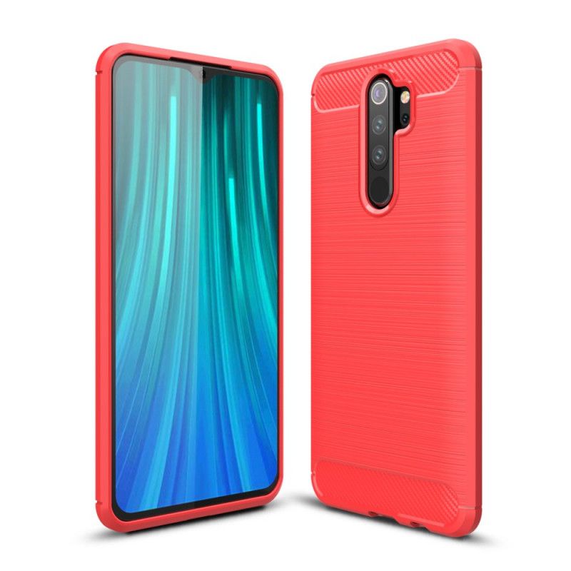 Cover for Xiaomi Redmi Note 8 Pro Sort Børstet Kulfiber