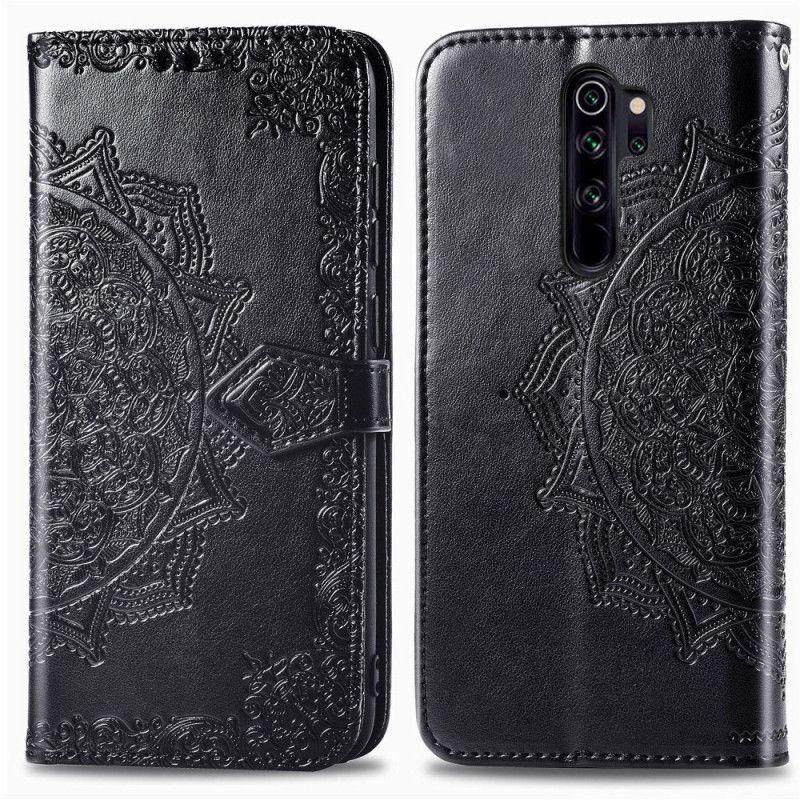 Flip Cover Læder Xiaomi Redmi Note 8 Pro Sort Mandala I Middelalderen