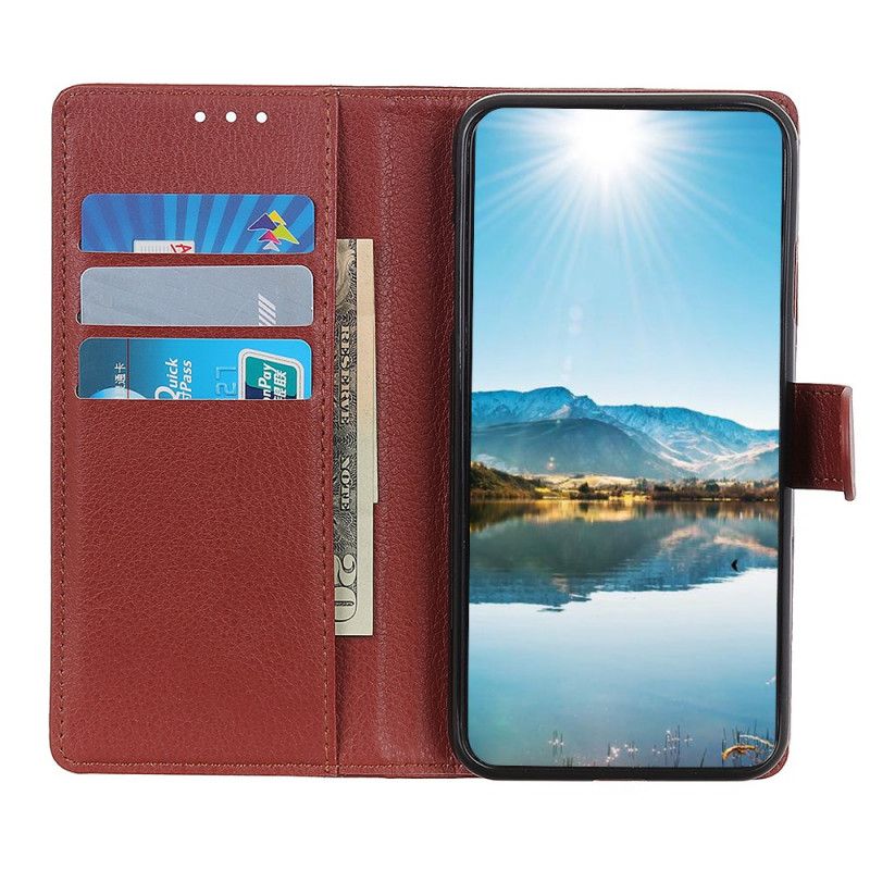 Flip Cover Moto G200 5g Traditionelt Litchi
