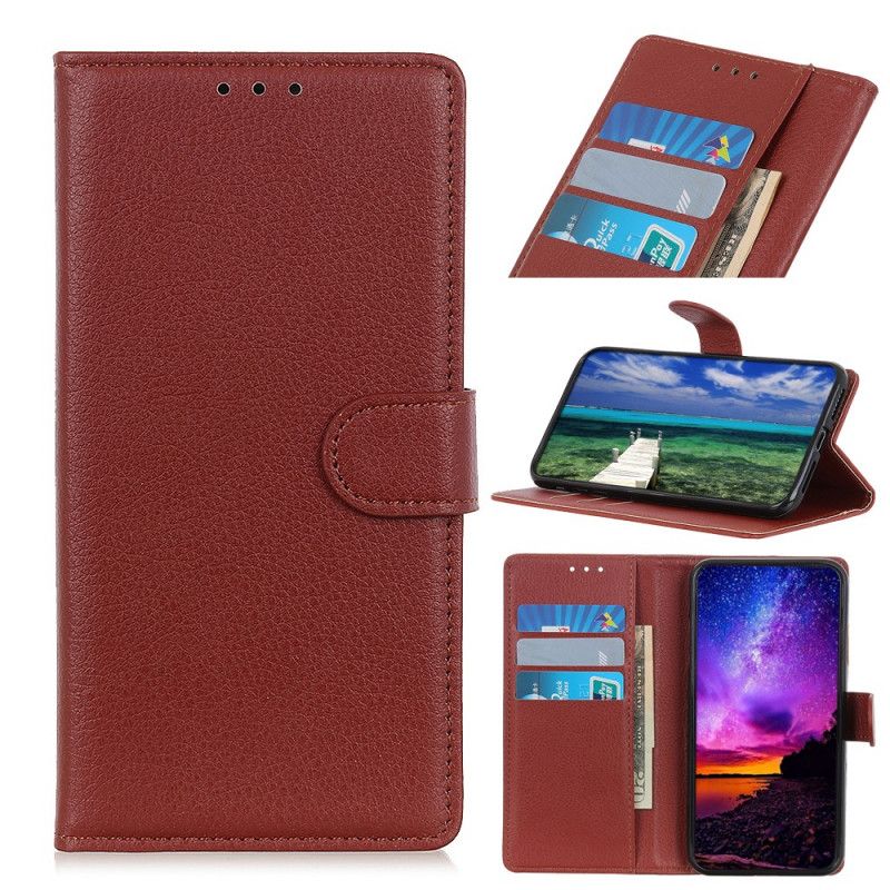 Flip Cover Moto G200 5g Traditionelt Litchi