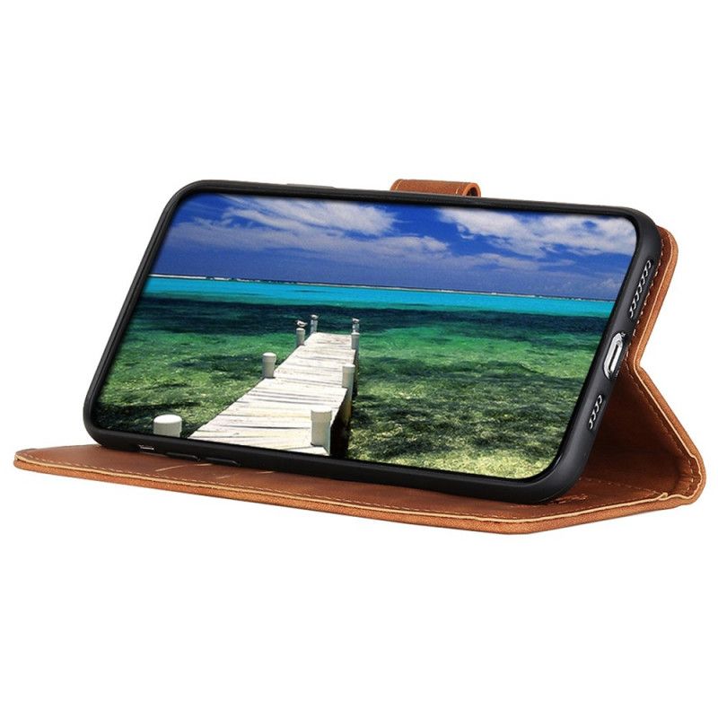 Flip Cover Moto G200 5g Vintage Khazneh Lædereffekt