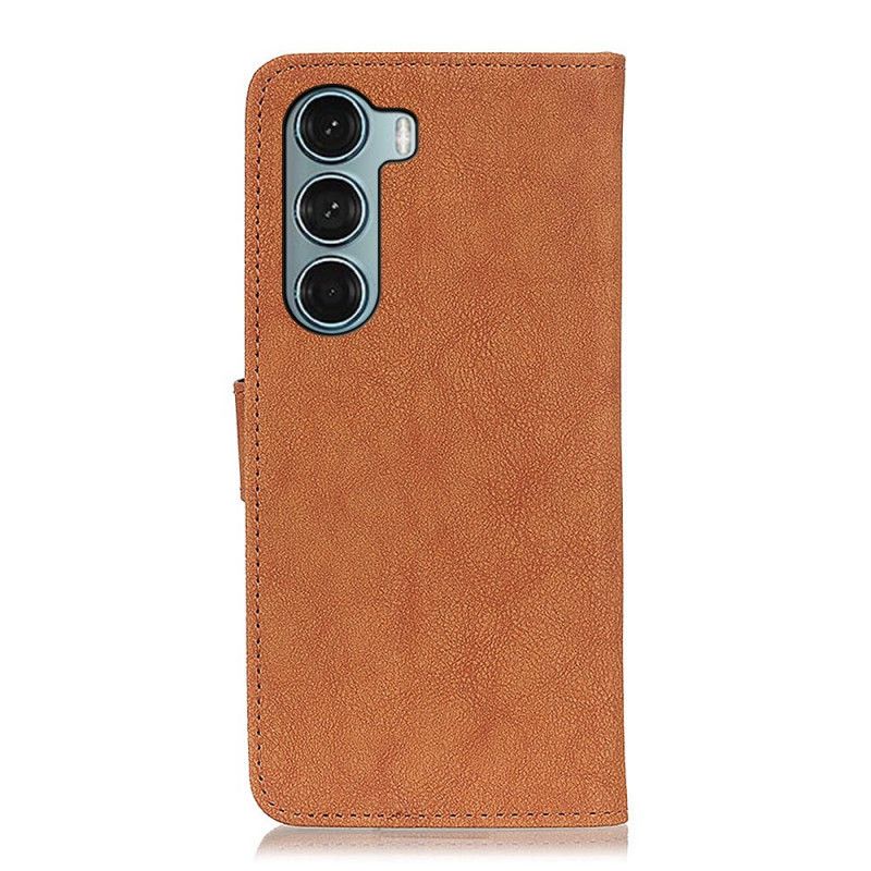 Læder Cover Moto G200 5g Telefon Etui Khazneh Retro Split Læder