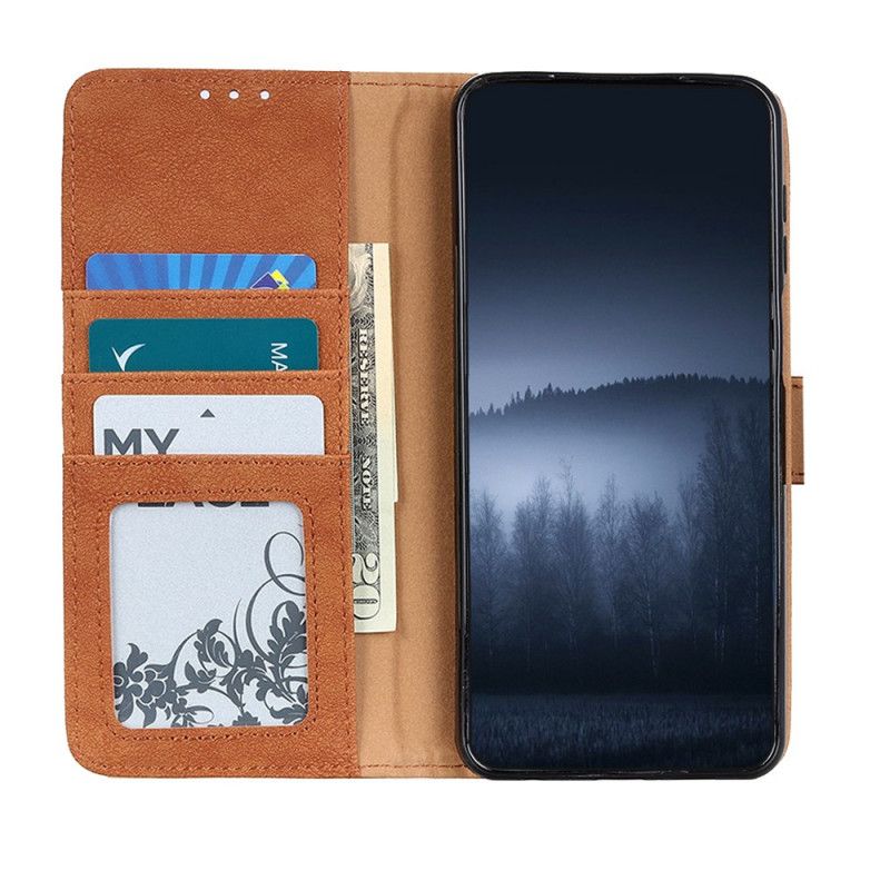 Læder Cover Moto G200 5g Telefon Etui Khazneh Retro Split Læder