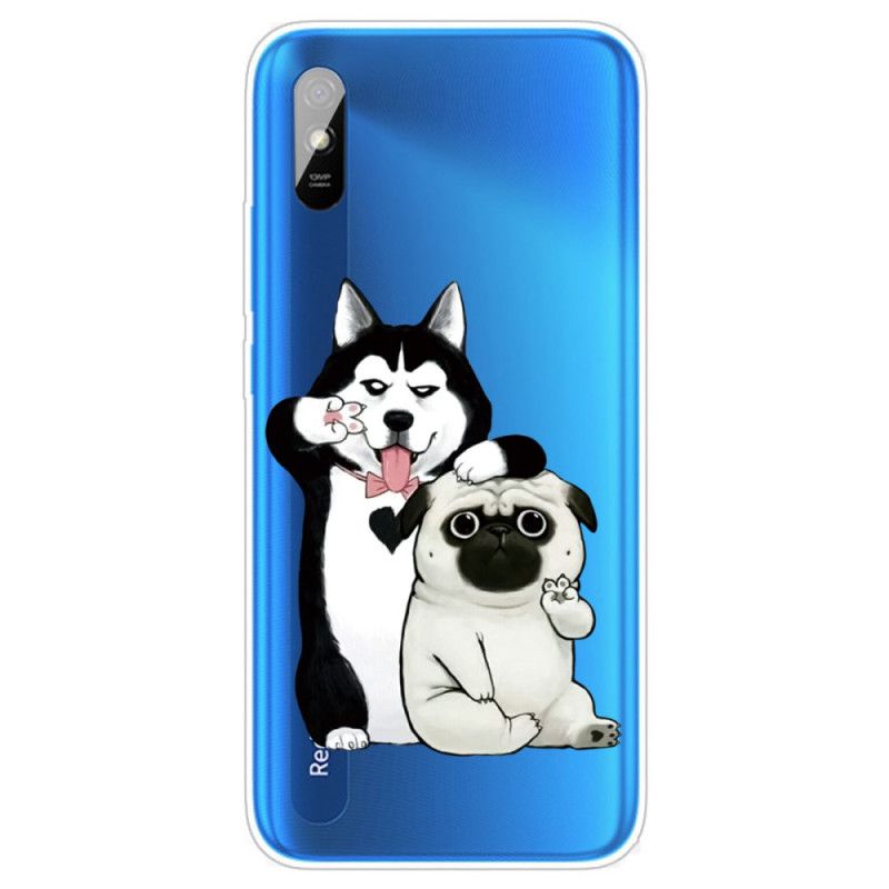 Cover Xiaomi Redmi 9A Sjove Hunde Original