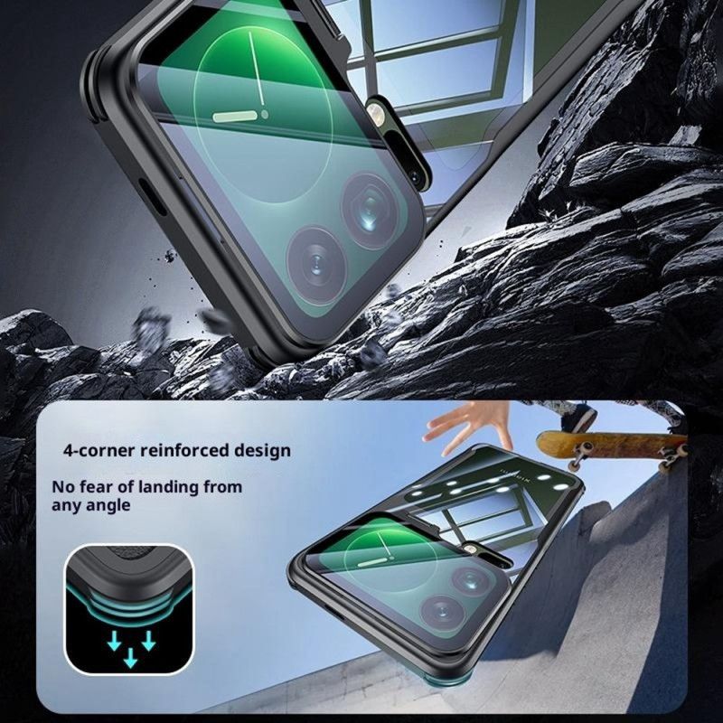 Cover Xiaomi 17 Pro Gennemsigtig Integreret Stativ Og Kamerabeskyttelse