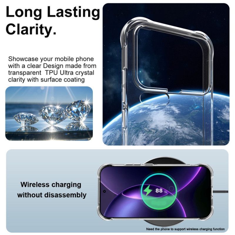 Cover Xiaomi 17 Pro Imak - Beskyttelse Stødsikker Med Airbags Gennemsigtig