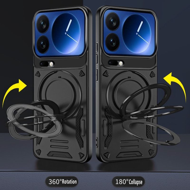 Cover Xiaomi 17 Pro Magnetisk Lukning Med Roterende Støtteben
