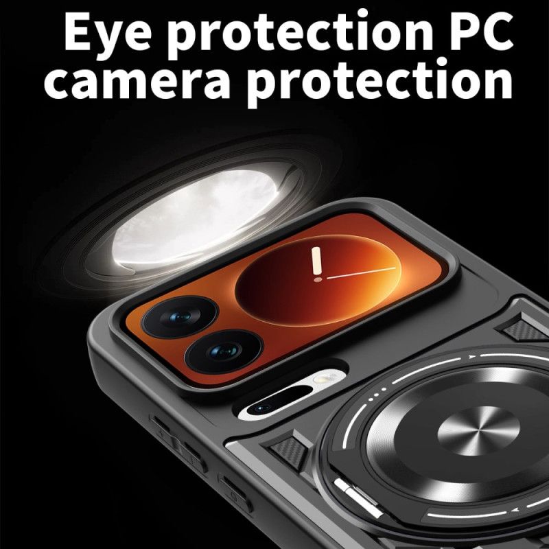 Cover Xiaomi 17 Pro Magnetisk Lukning Med Roterende Støtteben