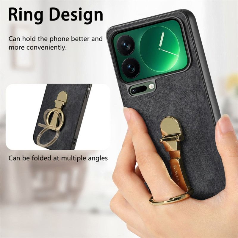 Cover Xiaomi 17 Pro Stativ Foldbart Og Med Retrotekstur Caseneo