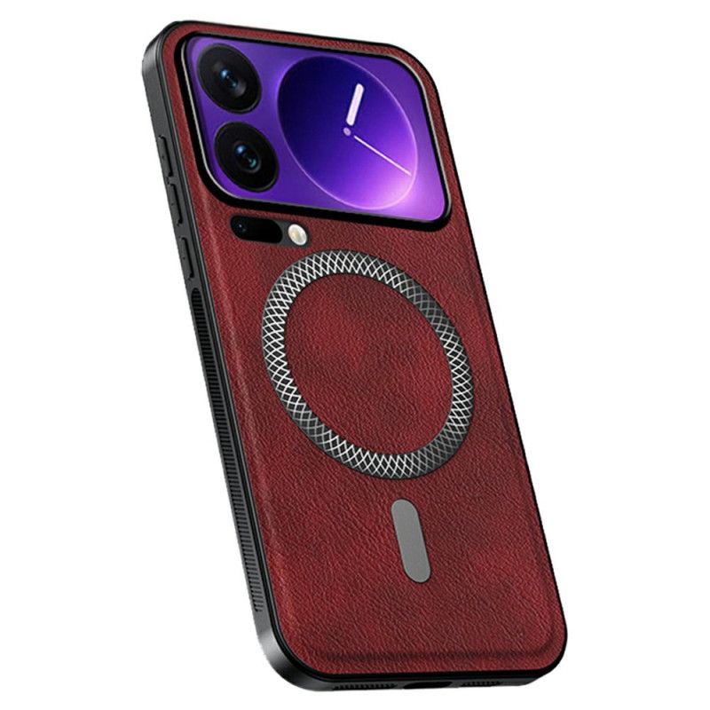 Cover Xiaomi 17 Pro Telefon Etui Magsafe Lædereffekt