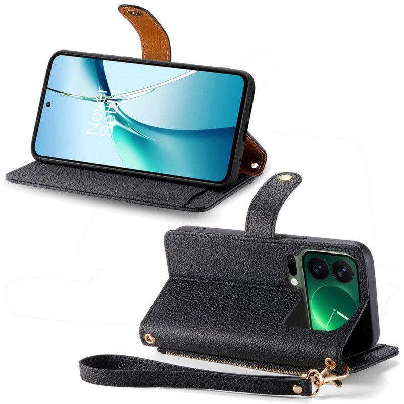 Flip Cover Til Xiaomi 17 Pro Rfid-blokerende Hjertedesign