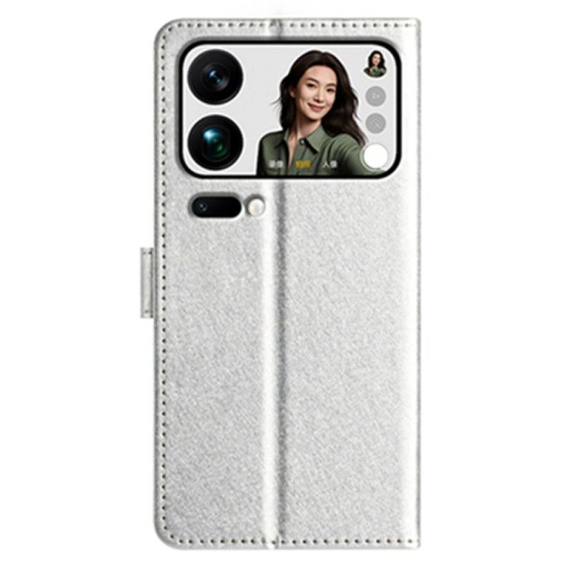 Flip Cover Til Xiaomi 17 Pro Silketekstur