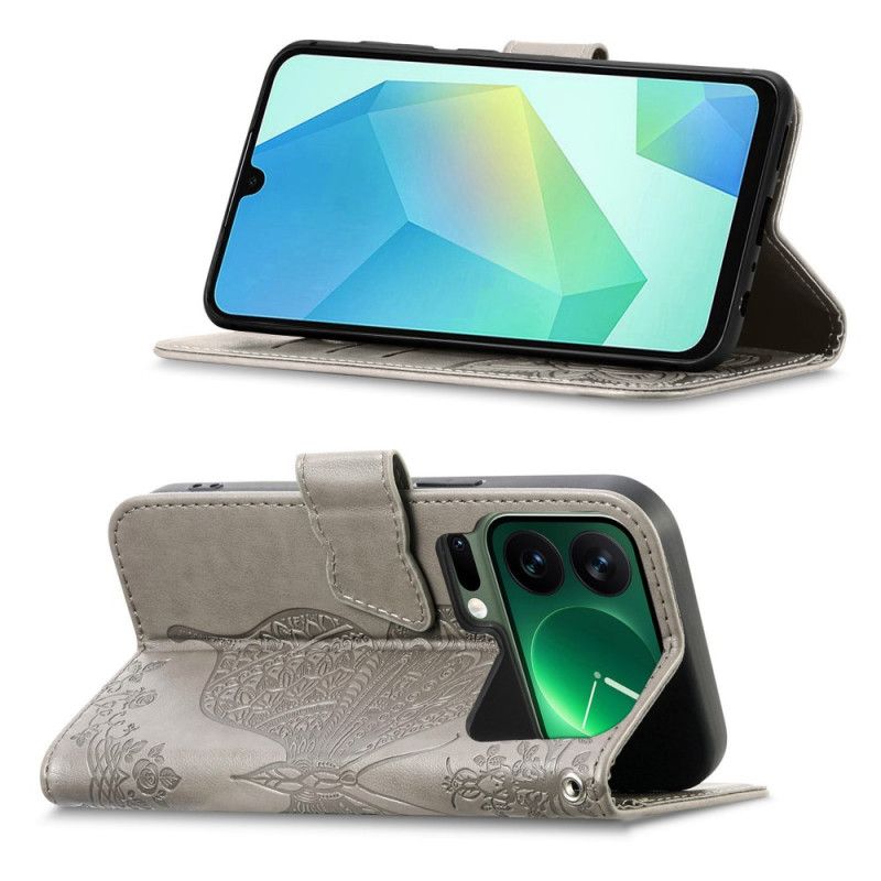 Flip Cover Xiaomi 17 Pro 3d-sommerfugl Og Rhinsten