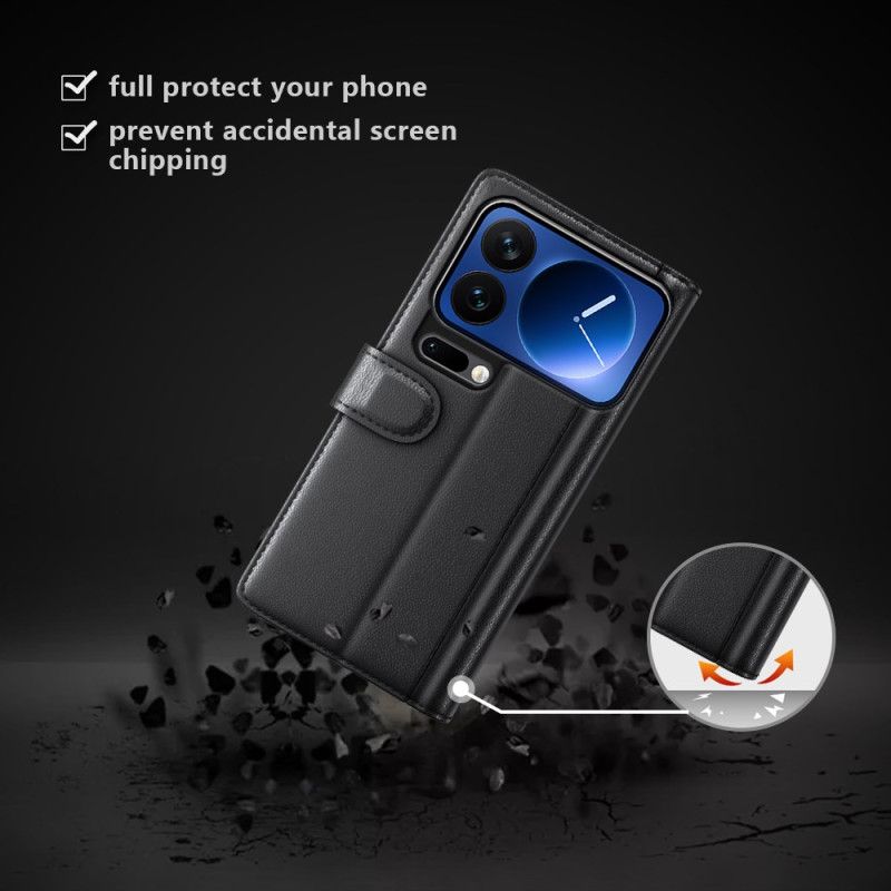 Flip Cover Xiaomi 17 Pro Ægte Læder