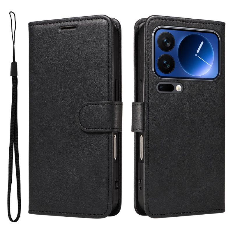 Flip Cover Xiaomi 17 Pro Almindelig Lædereffekt