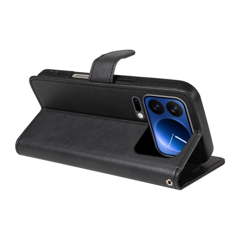 Flip Cover Xiaomi 17 Pro Almindelig Lædereffekt