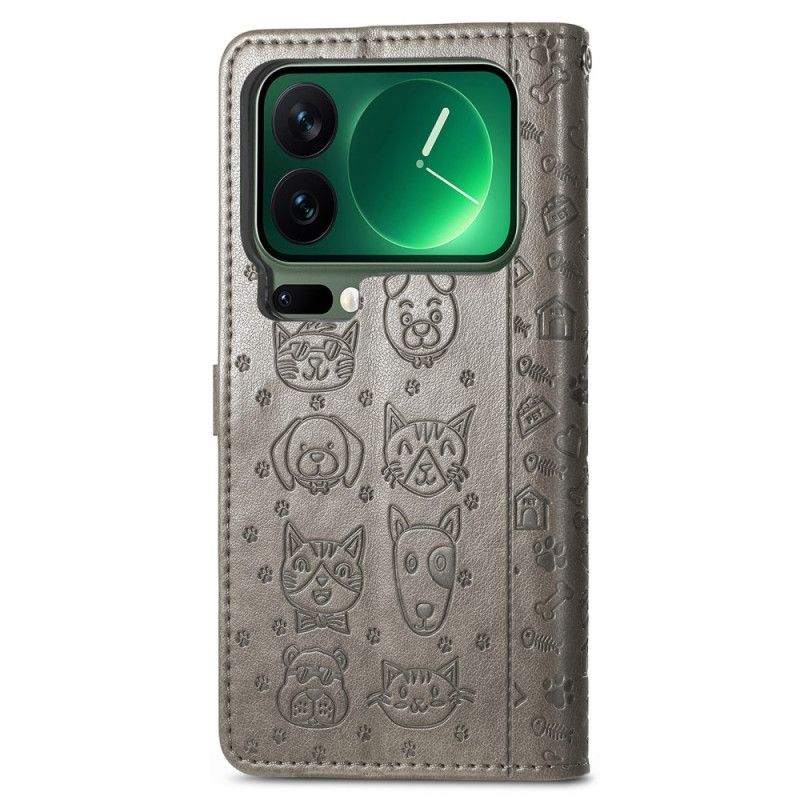 Flip Cover Xiaomi 17 Pro Animerede Dyr