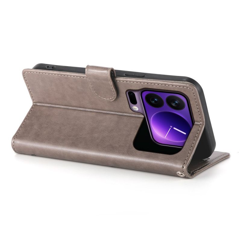 Flip Cover Xiaomi 17 Pro Blomstersommerfuglemønster