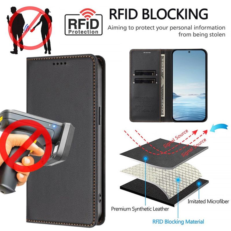 Flip Cover Xiaomi 17 Pro Magnetisk Lukning Og Rfid-beskyttelse