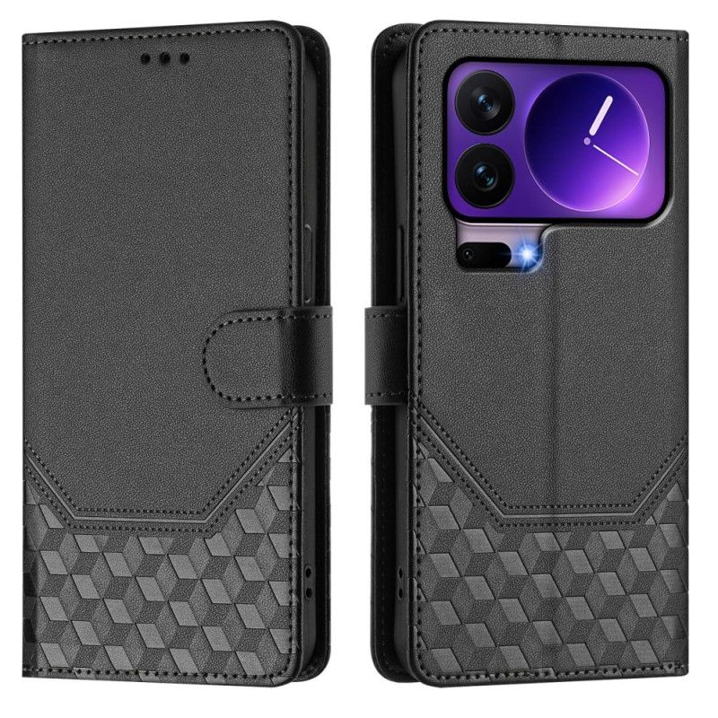 Flip Cover Xiaomi 17 Pro Rfid-blokering Og Bikagemønster