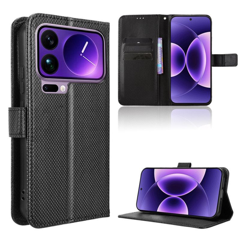 Flip Cover Xiaomi 17 Pro Tekstureret Kunstlæder