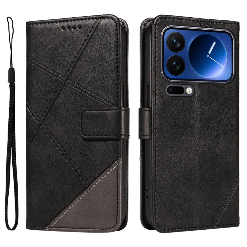 Flip Cover Xiaomi 17 Pro Tofarvet Lædereffekt