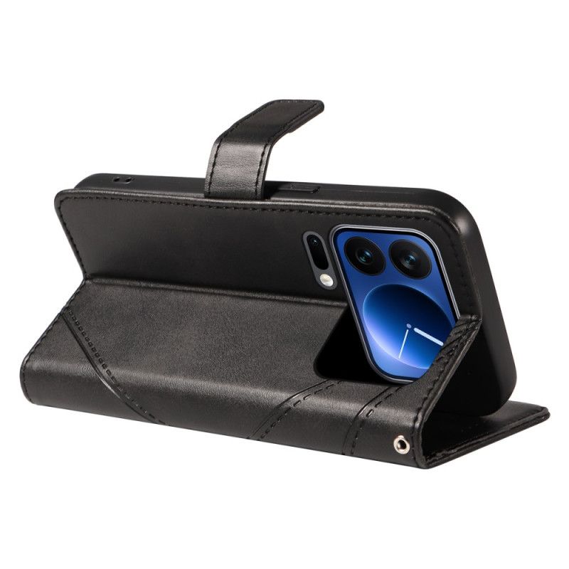 Flip Cover Xiaomi 17 Pro Tofarvet Lædereffekt