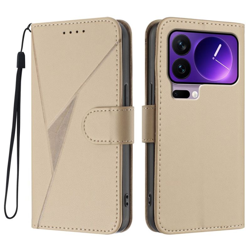 Flip Cover Xiaomi 17 Pro Trekantmønster