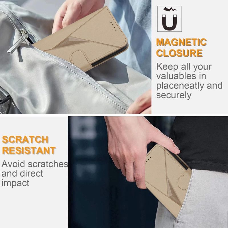 Flip Cover Xiaomi 17 Pro Trekantmønster