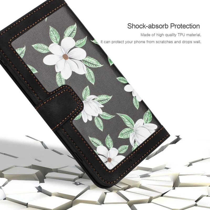 Læder Cover Xiaomi 17 Pro Telefon Etui Pung Med Blomstermønster