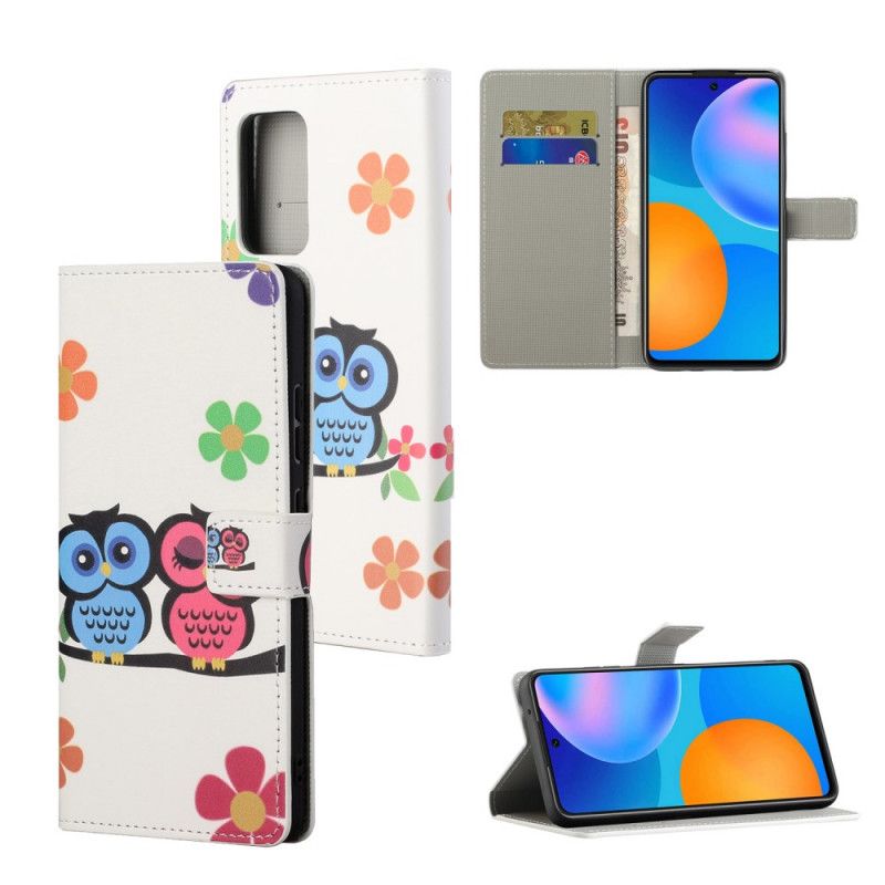 Flip Cover Læder for Xiaomi Redmi Note 10 Pro Ugler
