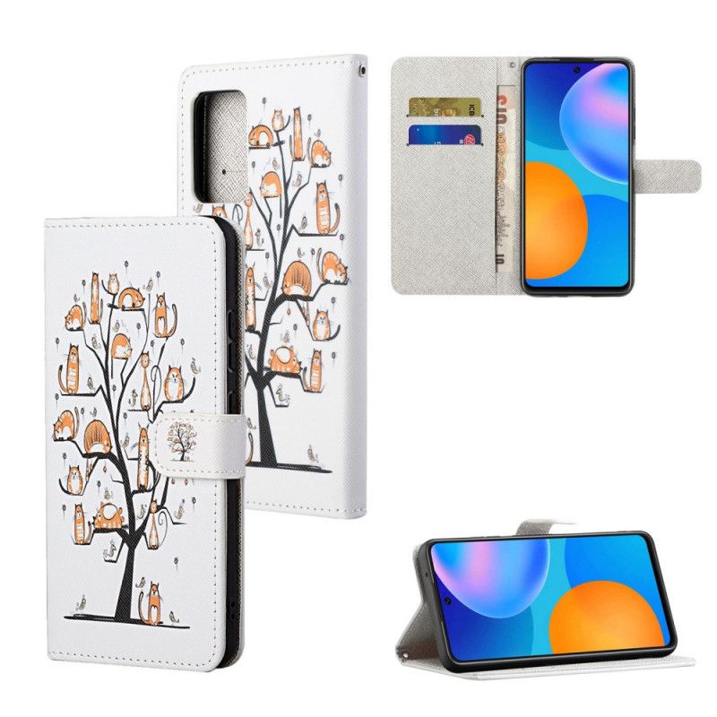 Flip Cover Læder Xiaomi Redmi Note 10 Pro Funky G-Streng Katte Original