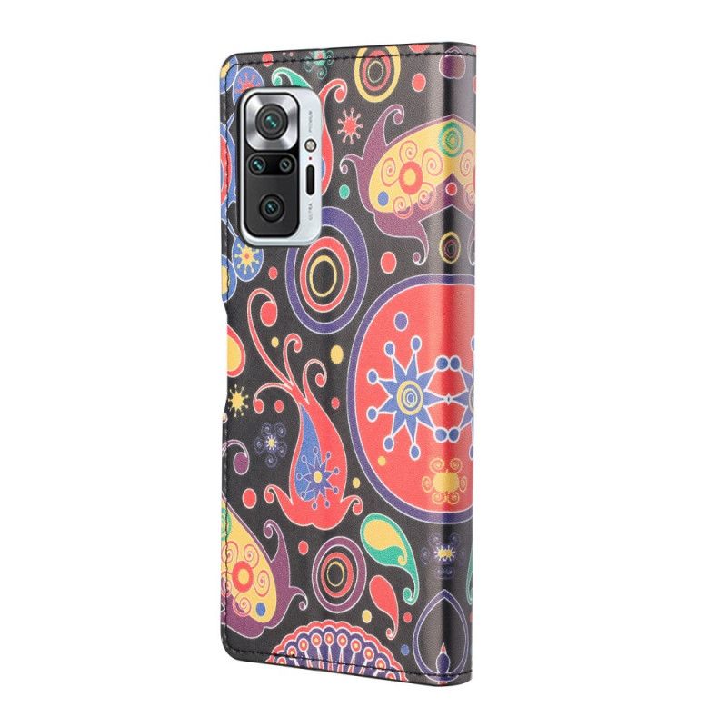 Flip Cover Læder Xiaomi Redmi Note 10 Pro Galakse Design