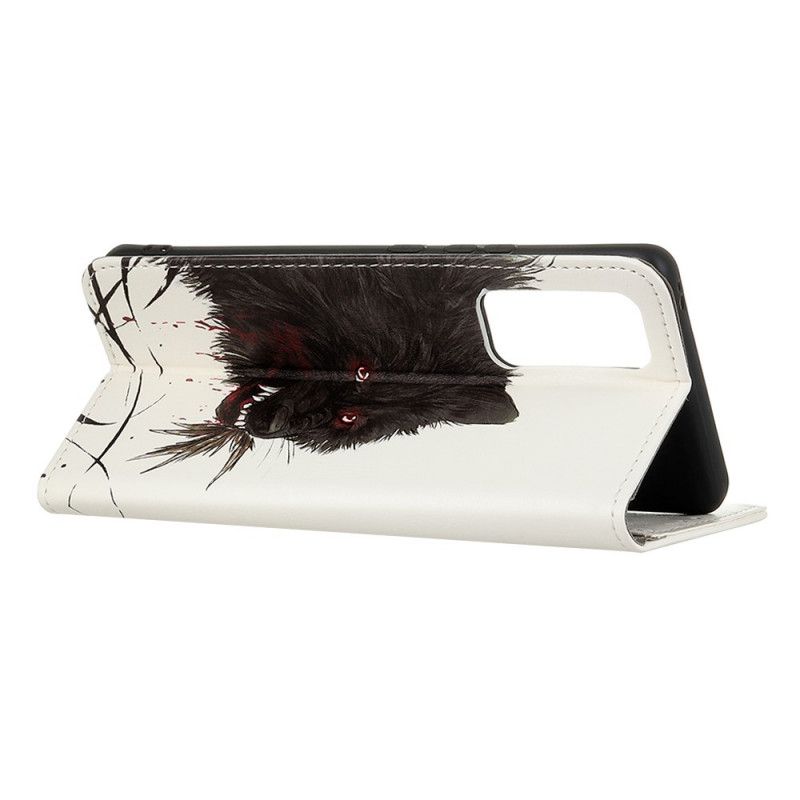 Flip Cover Læder Xiaomi Redmi Note 10 Pro Sulten Ulv