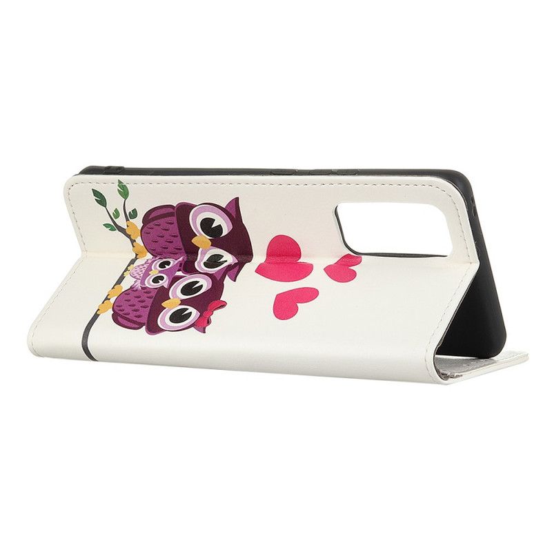 Flip Cover Xiaomi Redmi Note 10 Pro Familie Af Ugler
