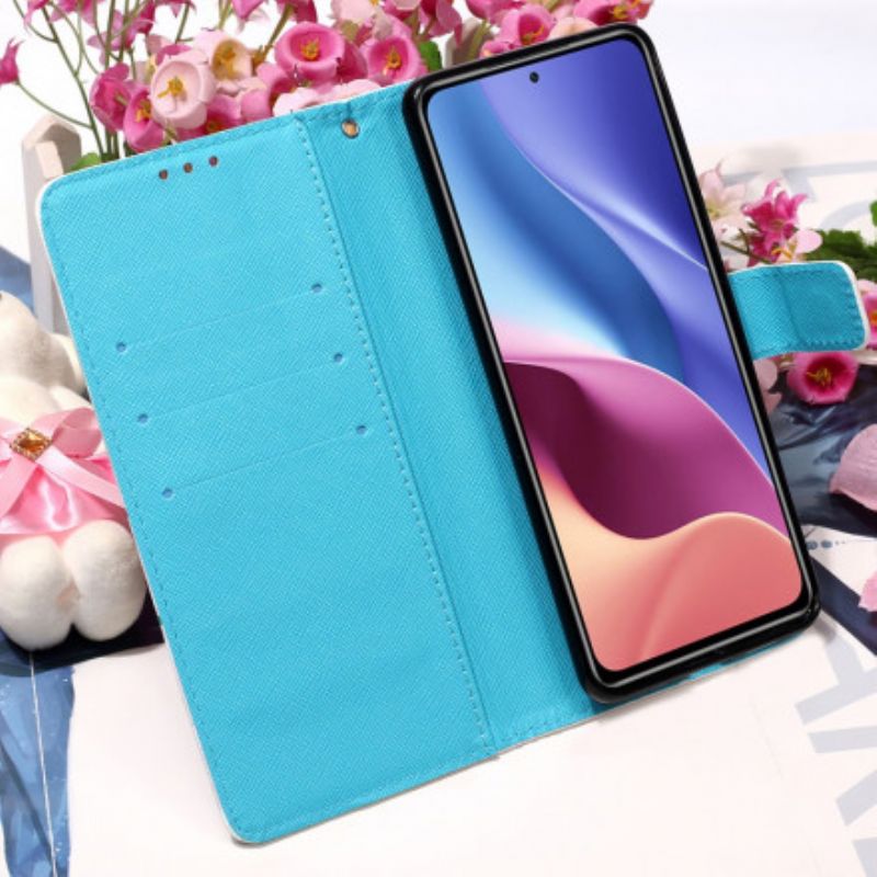 Læder Cover Xiaomi Mi 11i 5g / Poco F3 Telefon Etui Frøken Ugle