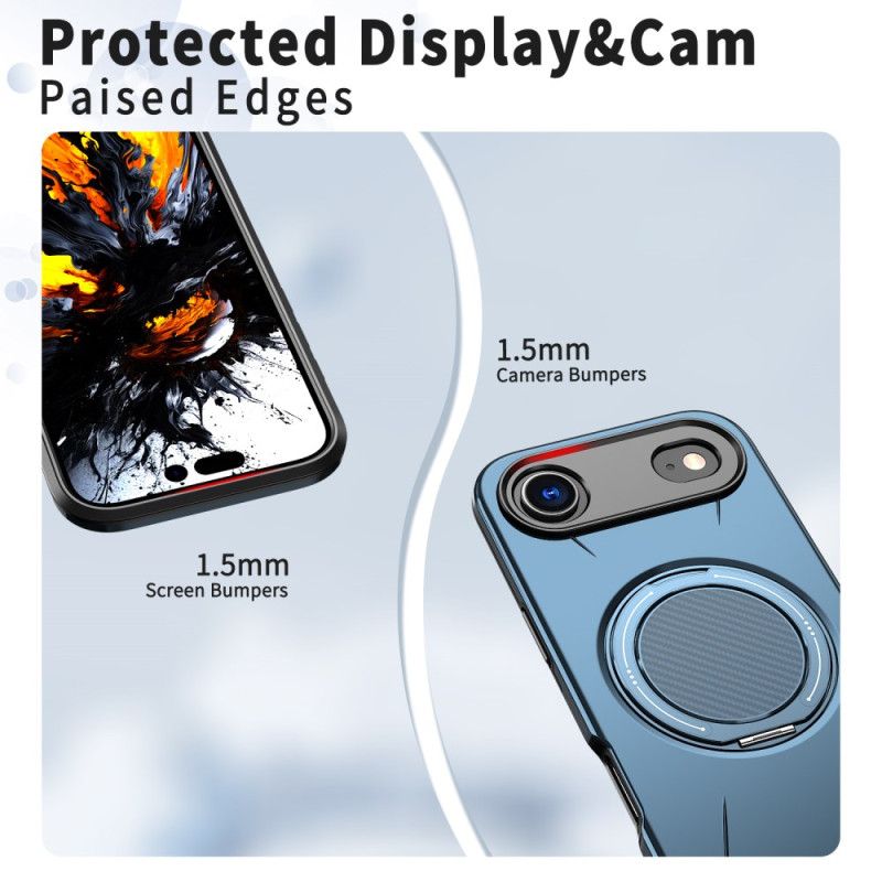 Cover iPhone Air Magsafe Med Roterende Holder I Metallisk Stil