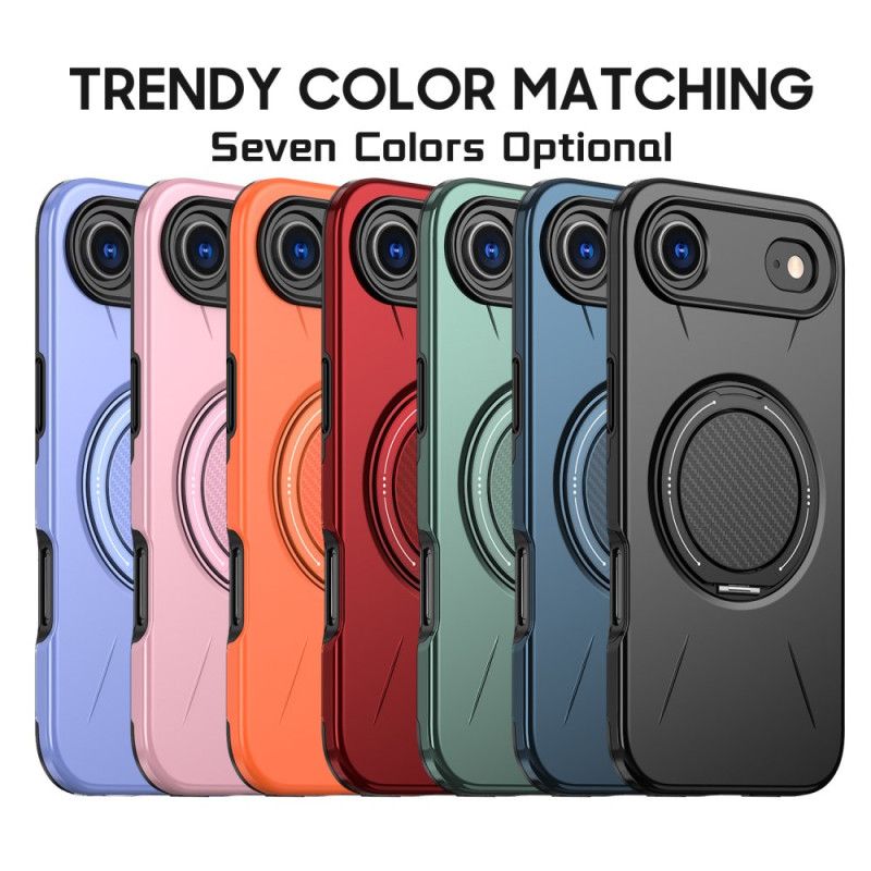 Cover iPhone Air Magsafe Med Roterende Holder I Metallisk Stil