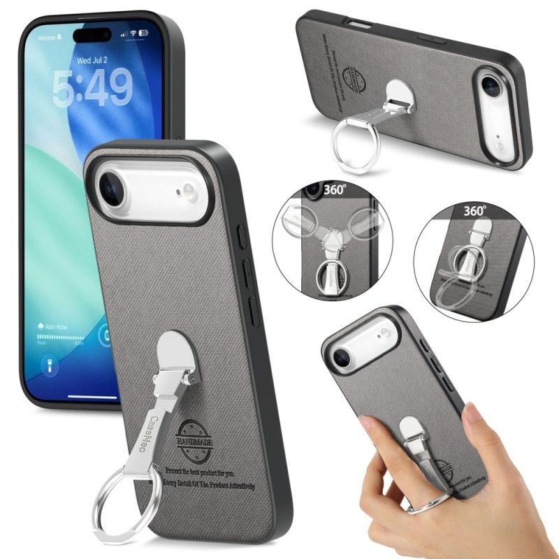 Cover iPhone Air Med Foldbar Stander Og Twill-tekstur