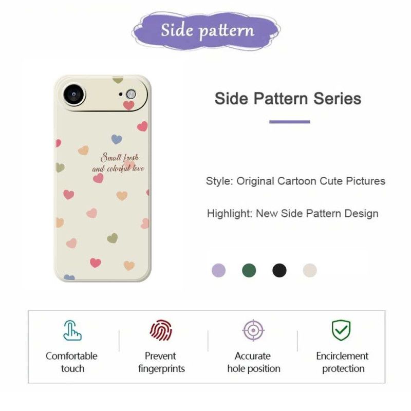 Cover iPhone Air Telefon Etui Farverige Hjerter