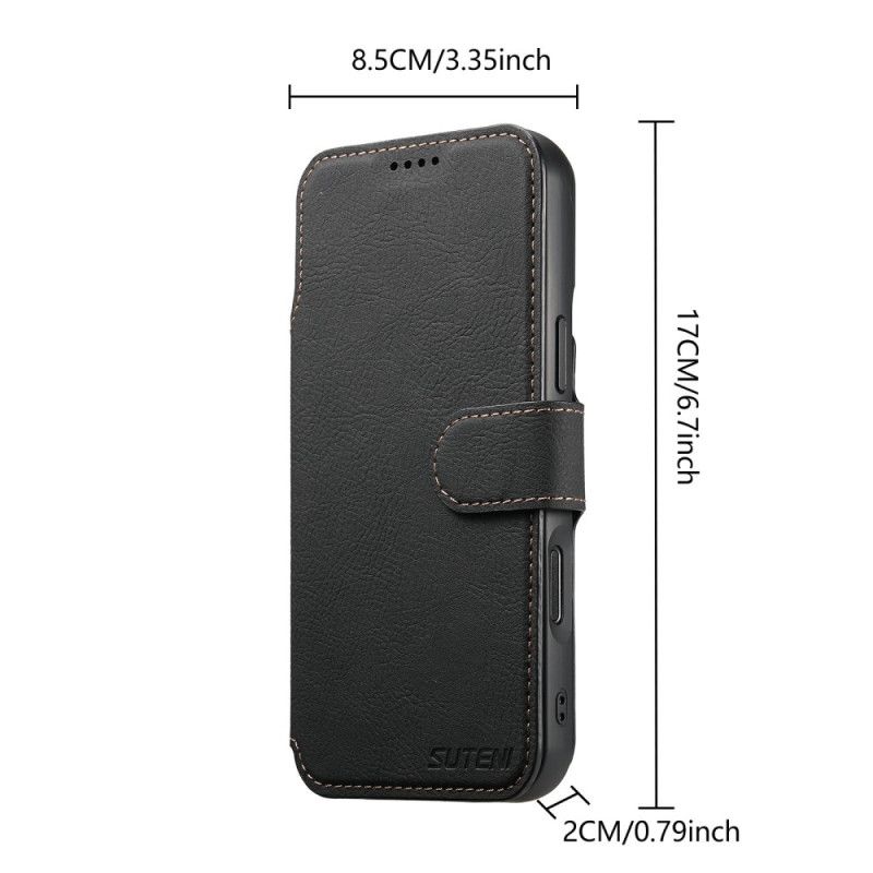 Flip Cover iPhone Air Aftageligt Magsafe-etui Suteni