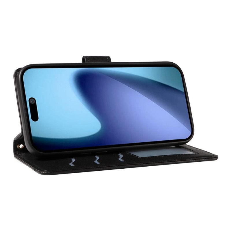 Flip Cover iPhone Air Quiltet Med Rem Og Skulderrem