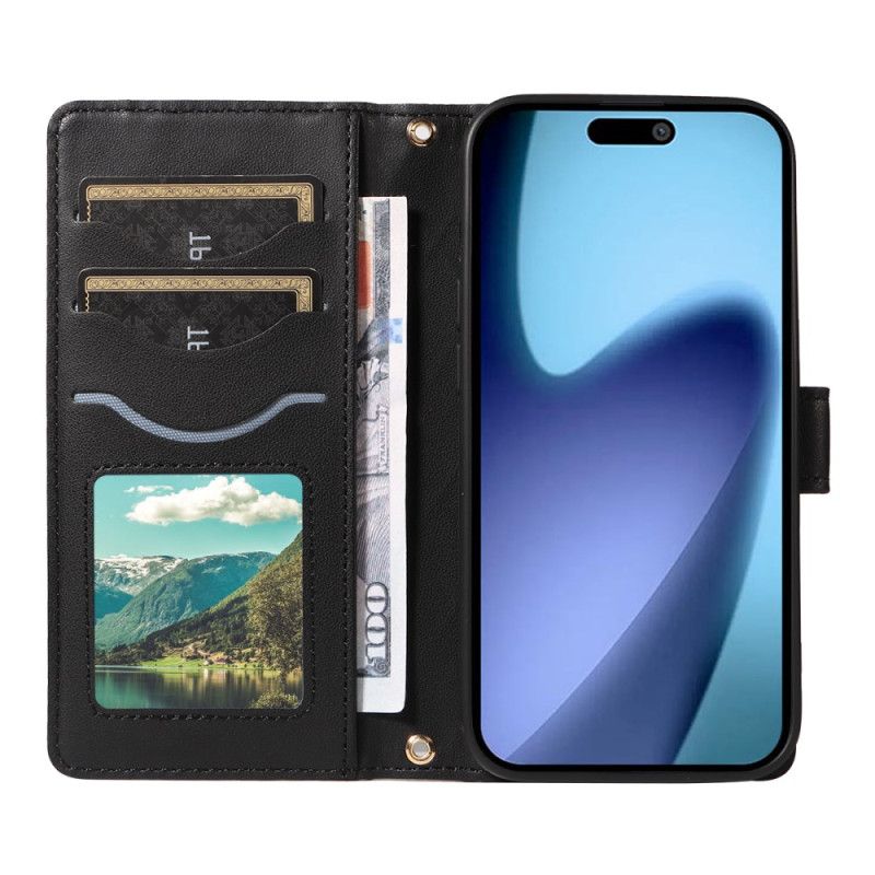 Flip Cover iPhone Air Quiltet Med Rem Og Skulderrem